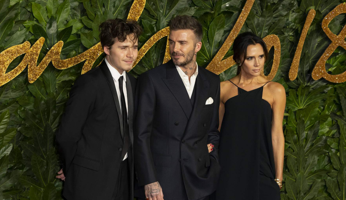 Семья Бэкхэм (Бруклин, Дэвид и Виктория)