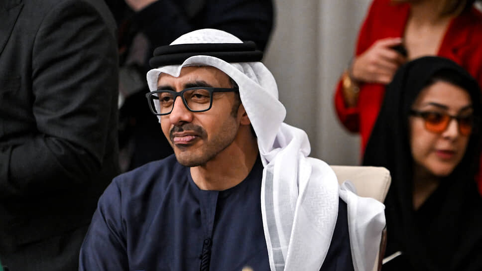 Глава МИД ОАЭ Абдулла бин Заид Аль Нахайян.📷Фото: Andrew Caballero-Reynolds / Pool / Reuters