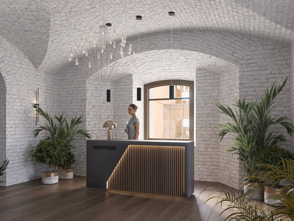    В интерьере будет преобладать белый кирпич и дерево. Фото: t.me/Piotrovsky