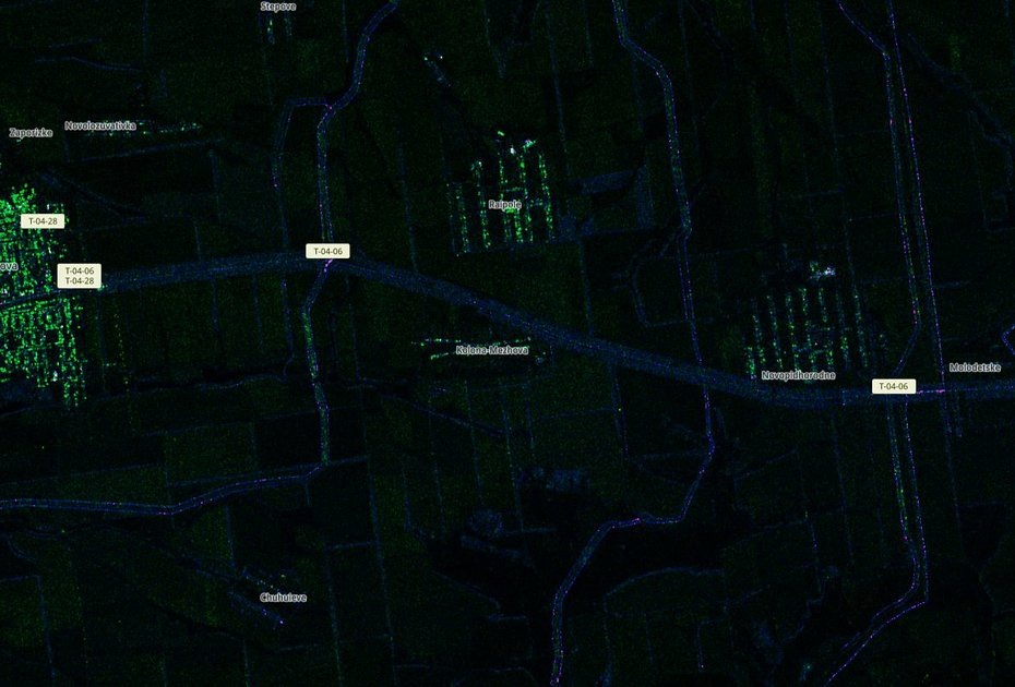 Спутниковый снимок территории к востоку от Межевой (Днепропетровская область)

Изображение: спутник Sentinel-2