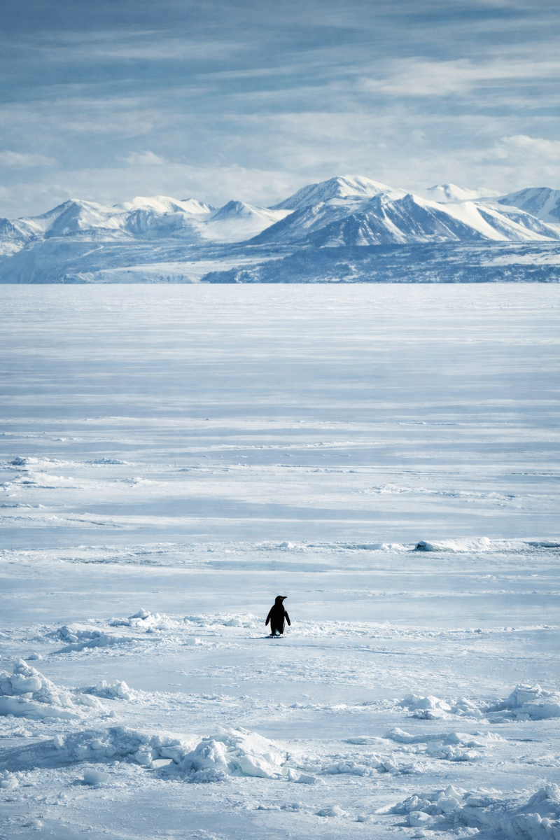 Кадр из документального фильма В.Херцога «Встречи на краю света» (2007).