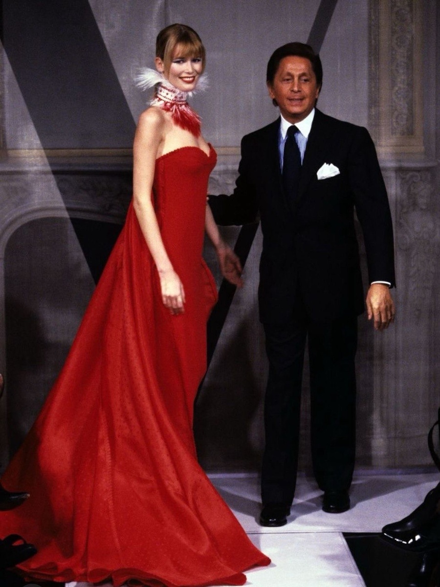 Валентино Гаравани с Клаудией Шиффер