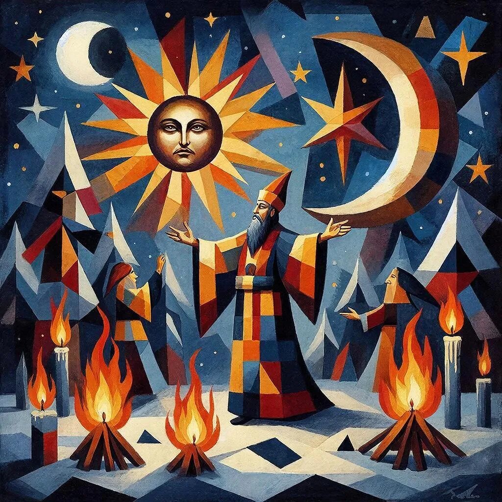 Магия. Иллюстрация сгенерирована нейросетью