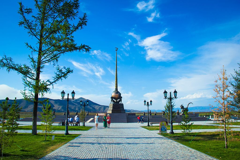 Обелиск «Центр Азии» Тыва. Источник изображения: сайт ru.wikipedia.org