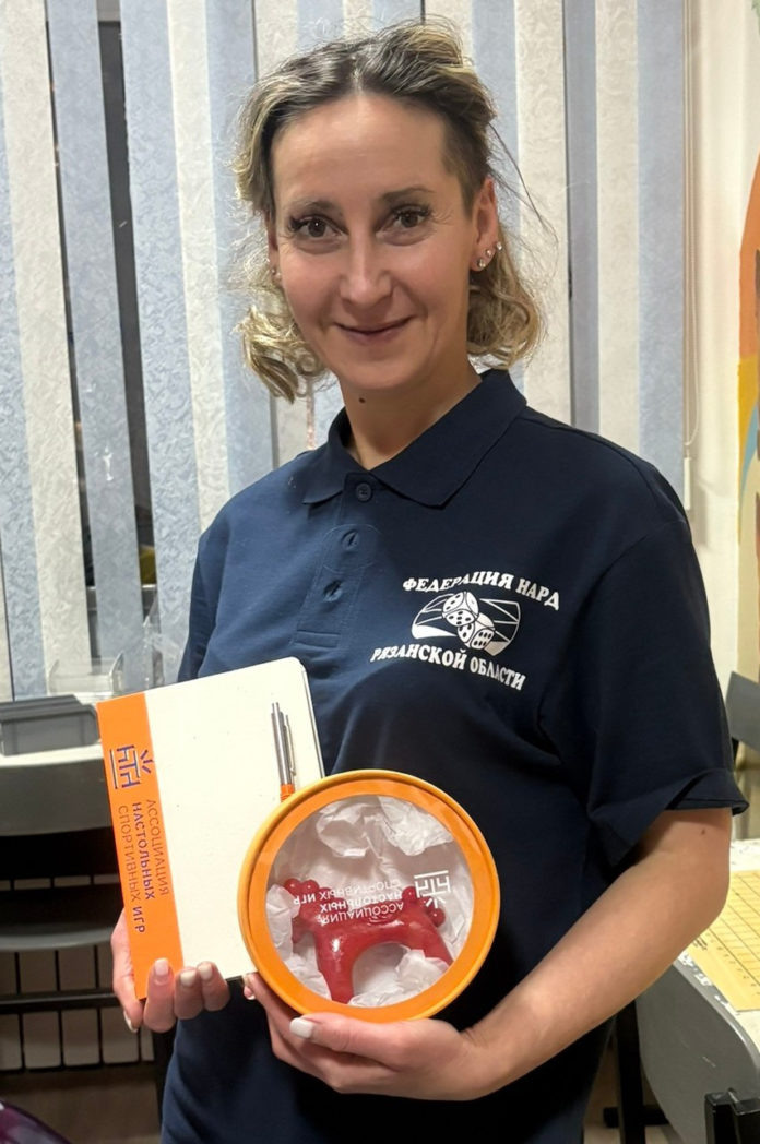 Президент федерации нард Рязанской области Вероника Федотова