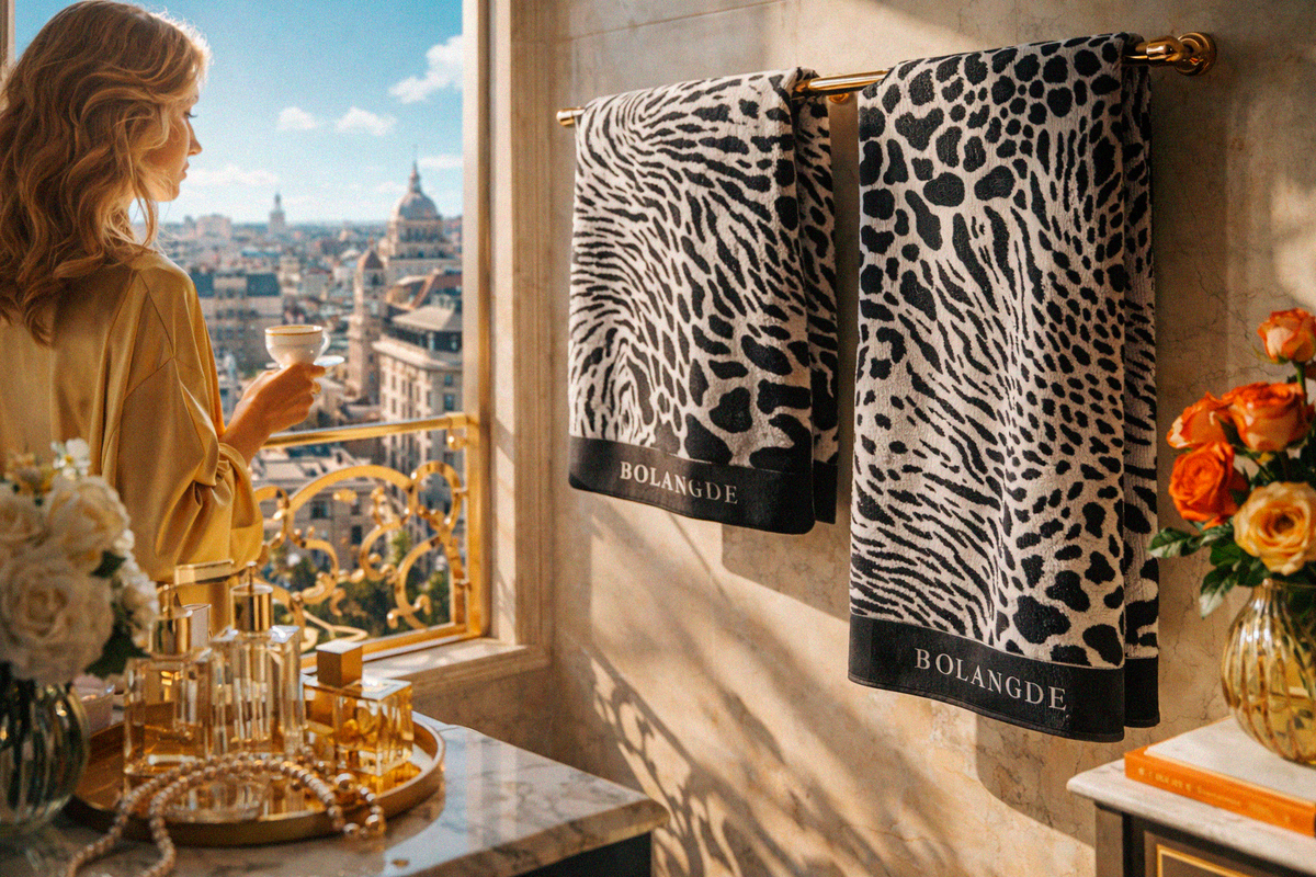 Элегантность утра начинается с полотенца, которое украшает пространство.