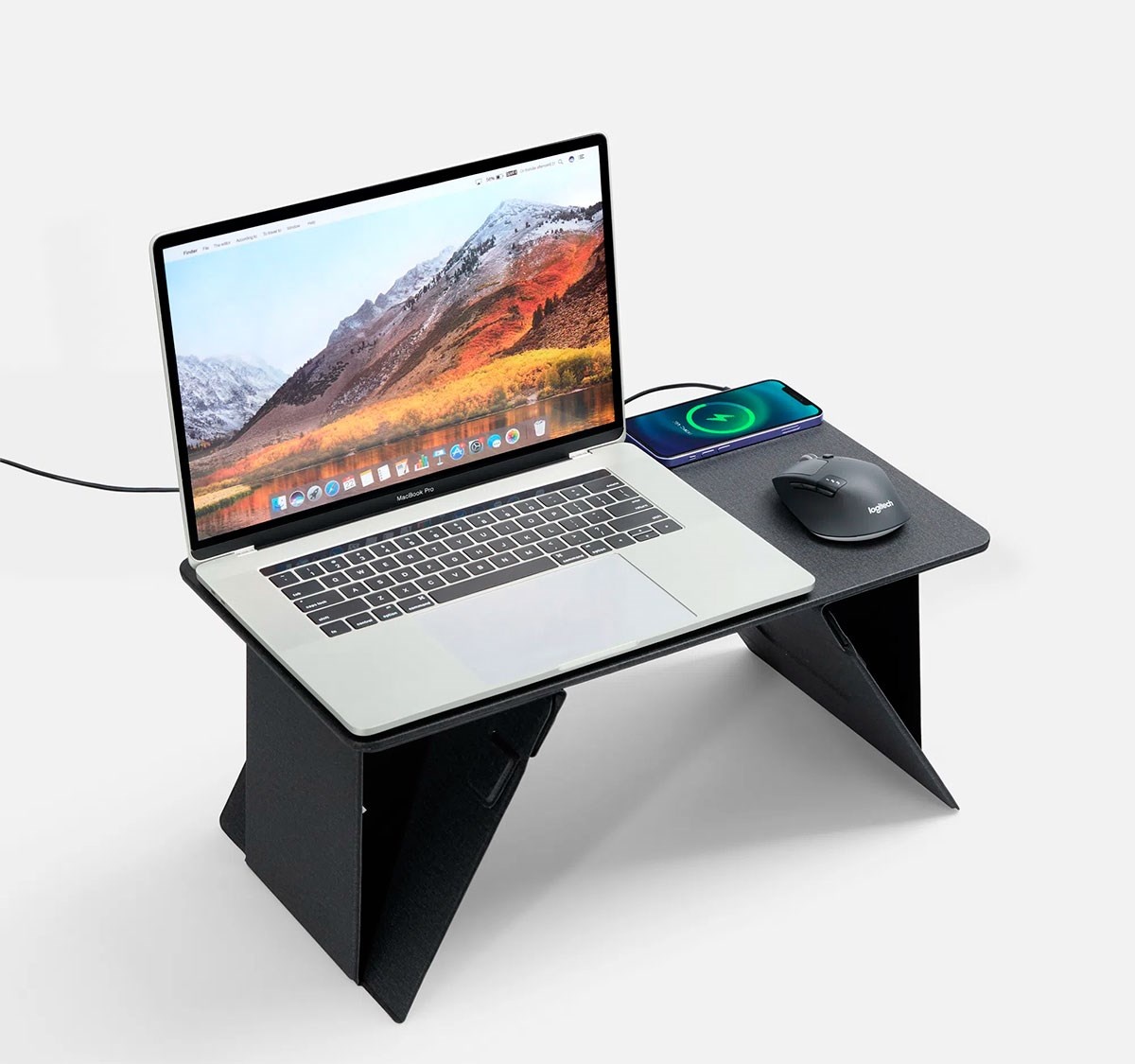 Складной стол для ноутбука с беспроводной зарядкой Kickstand Table