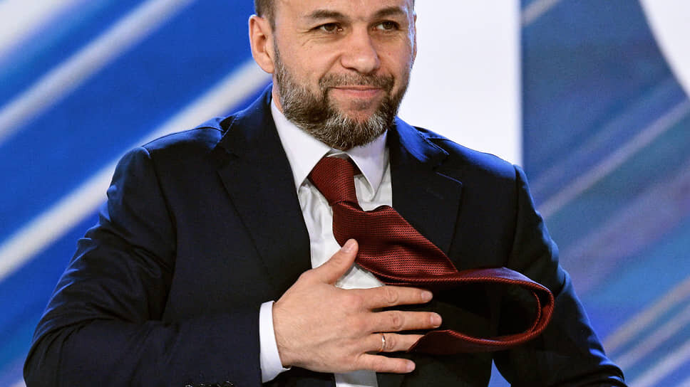 Глава Донецкой Народной Республики Денис Пушилин во время выступления на II Форуме «Знание. Государство» в Национальном центре «Россия».📷Фото: Евгений Разумный / Коммерсантъ