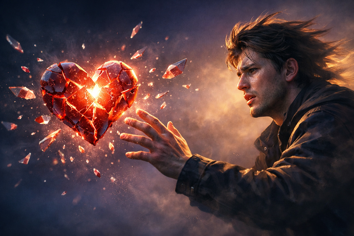 «Мы всю жизнь думали, что любовь — это другой человек.
Но настоящее сердце любви всегда внутри нас.
Пока мы ищем «недостающие кусочки» вовне, мы ловим осколки вместо целостности.
Настоящая любовь приходит только тогда, когда мы становимся полными сами собой».