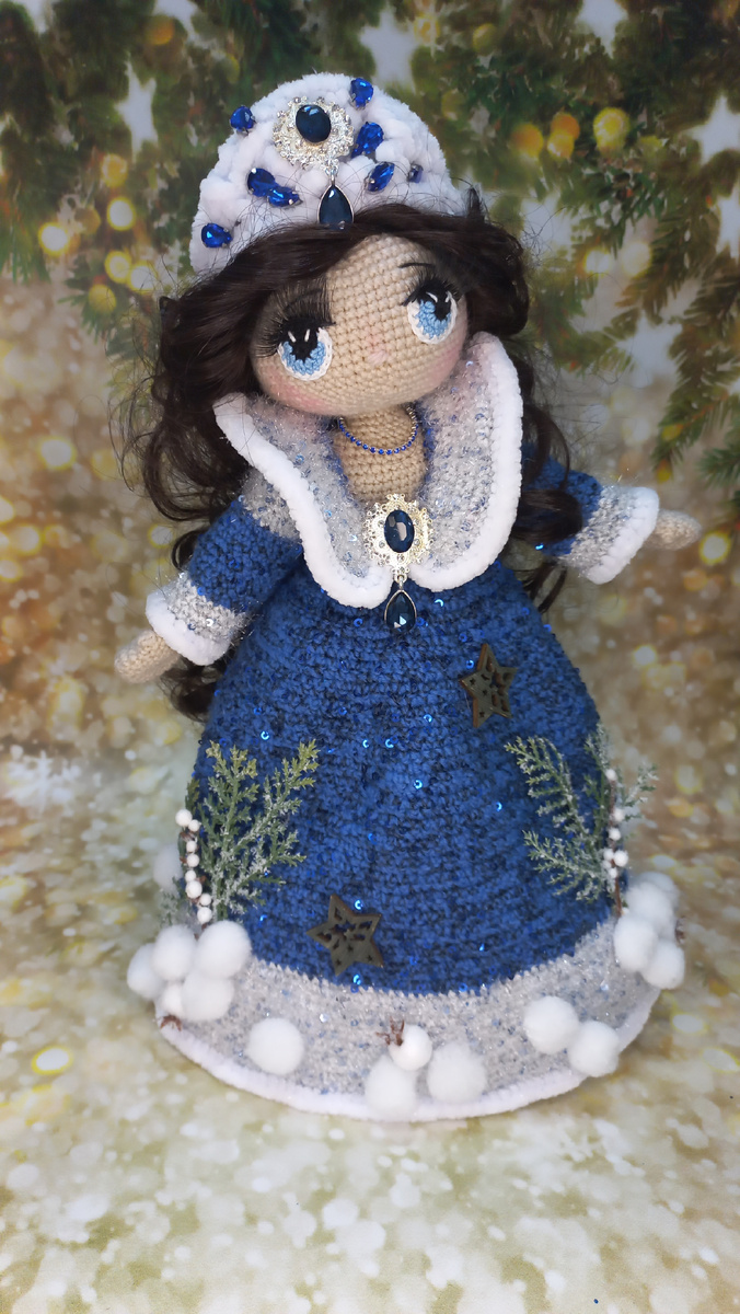 Куколка-красавица "Зимняя ночь" по МК Н.Кулаковой