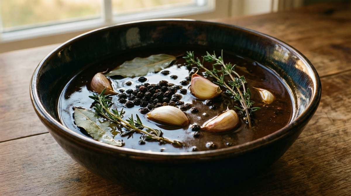 Лаврово-перечный маринад