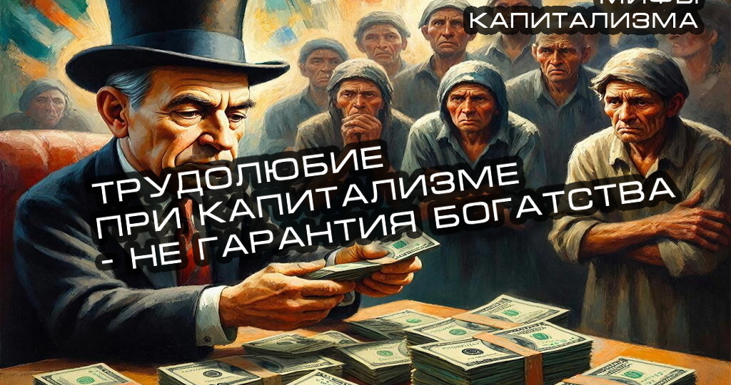 Миф о трудолюбии и успехе в капиталистической системе - это инструмент социального контроля
