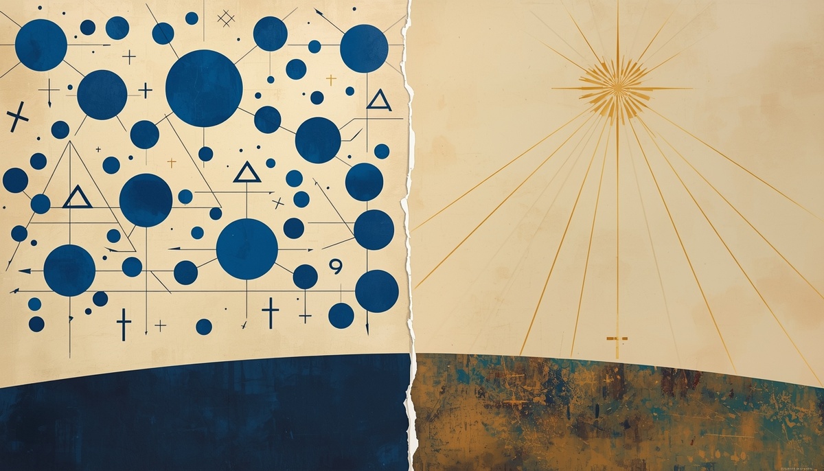 Нейросеть видит конфликт магов (слева) и жрецов (справа) так. Иллюстрация: Leonardo.AI