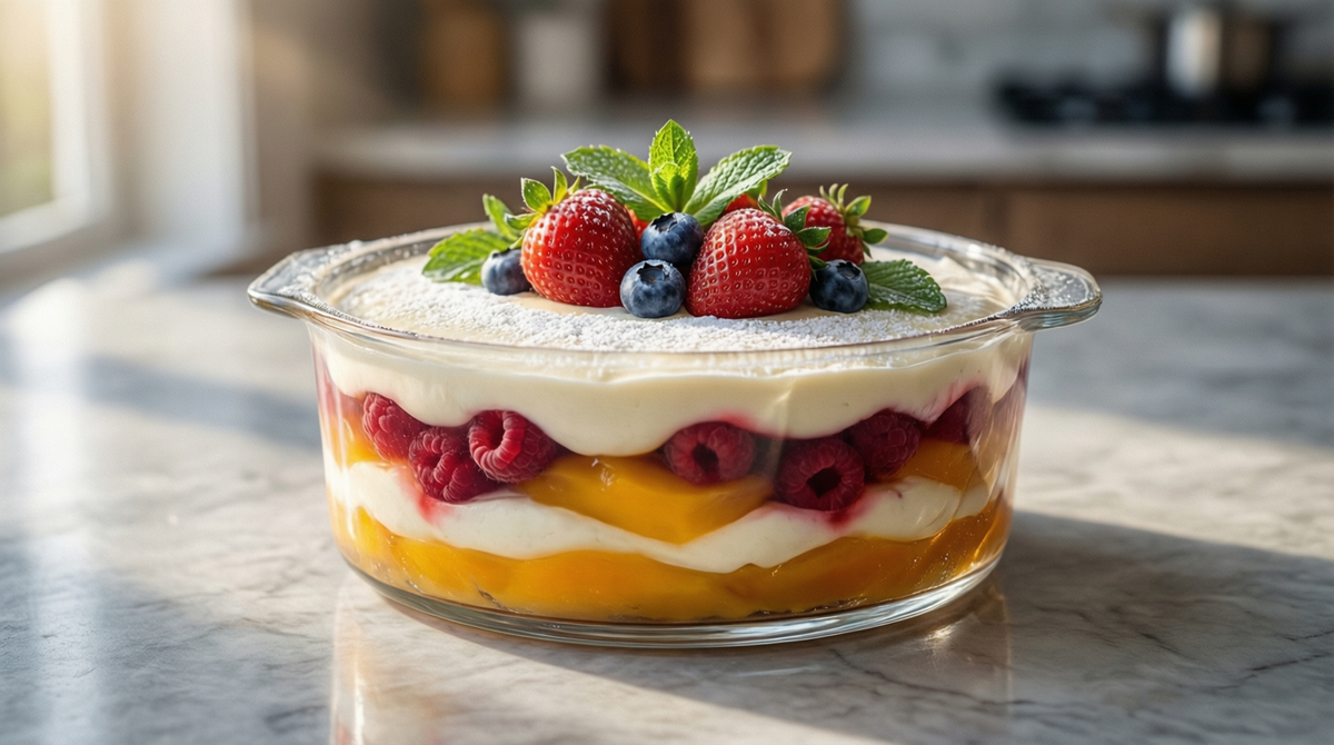 Крем Шарлотт с желатином и пюре