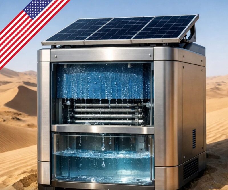 Устройство, которое добывает питьевую воду из воздуха. Фото: Социальные сети. Фотография взята из открытых источников.  📷
