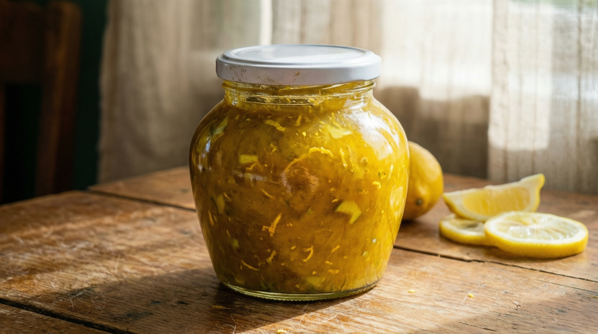 Кабачковый джем с лимоном