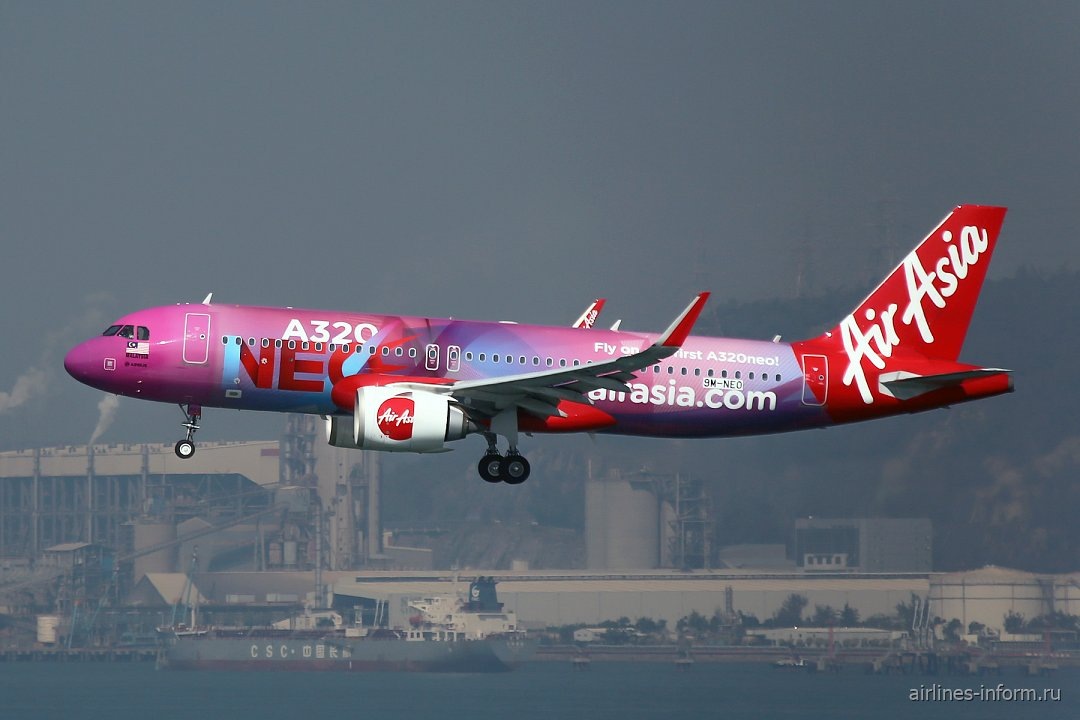    Первый авиалайнер Airbus A320neo авиакомпании AirAsia