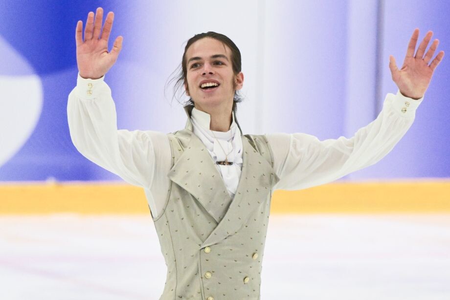 22 января 2026 года, Санкт-Петербург. Петр Гуменник исполняет произвольную программу.