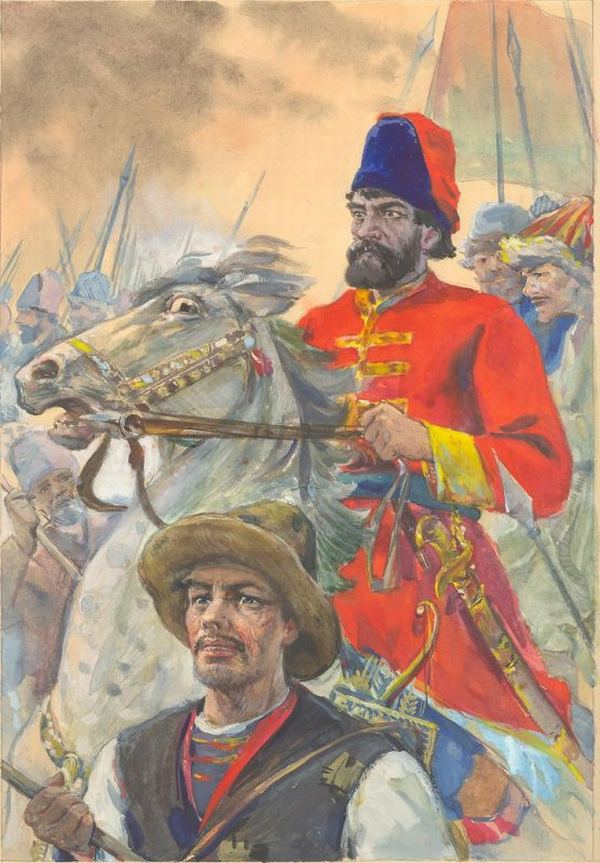 Харис Якупов (1919—2010). Пугачёв. 1950