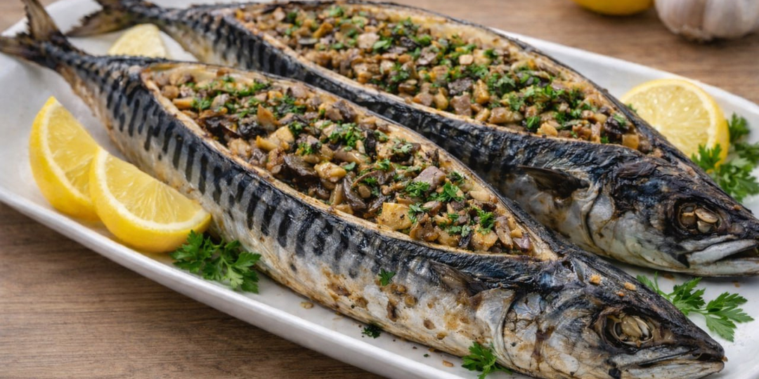 Фаршированная скумбрия — простое блюдо с эффектом “вау”
