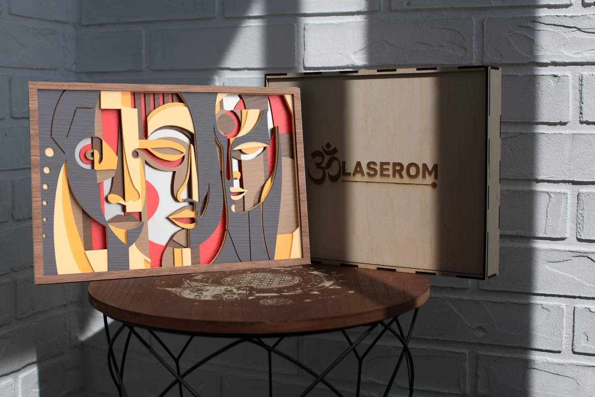 Многослойная картина из дерева — объект, а не просто декор.