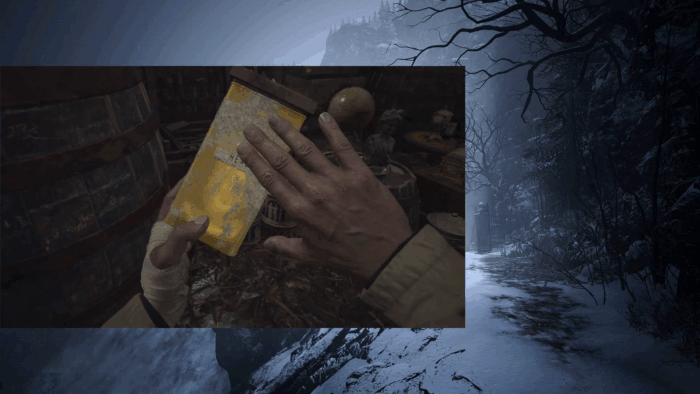 Gif картинка "Итан проверил жёлтую колбу"