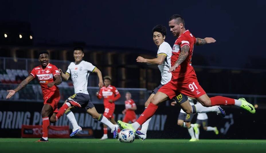    Антон Заболотный забил за "Спартак" в товарищеском матче против сборной Китая. Фото: ФК "Спартак"