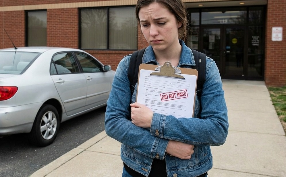 Расстроенный ученик после несдачи экзамена