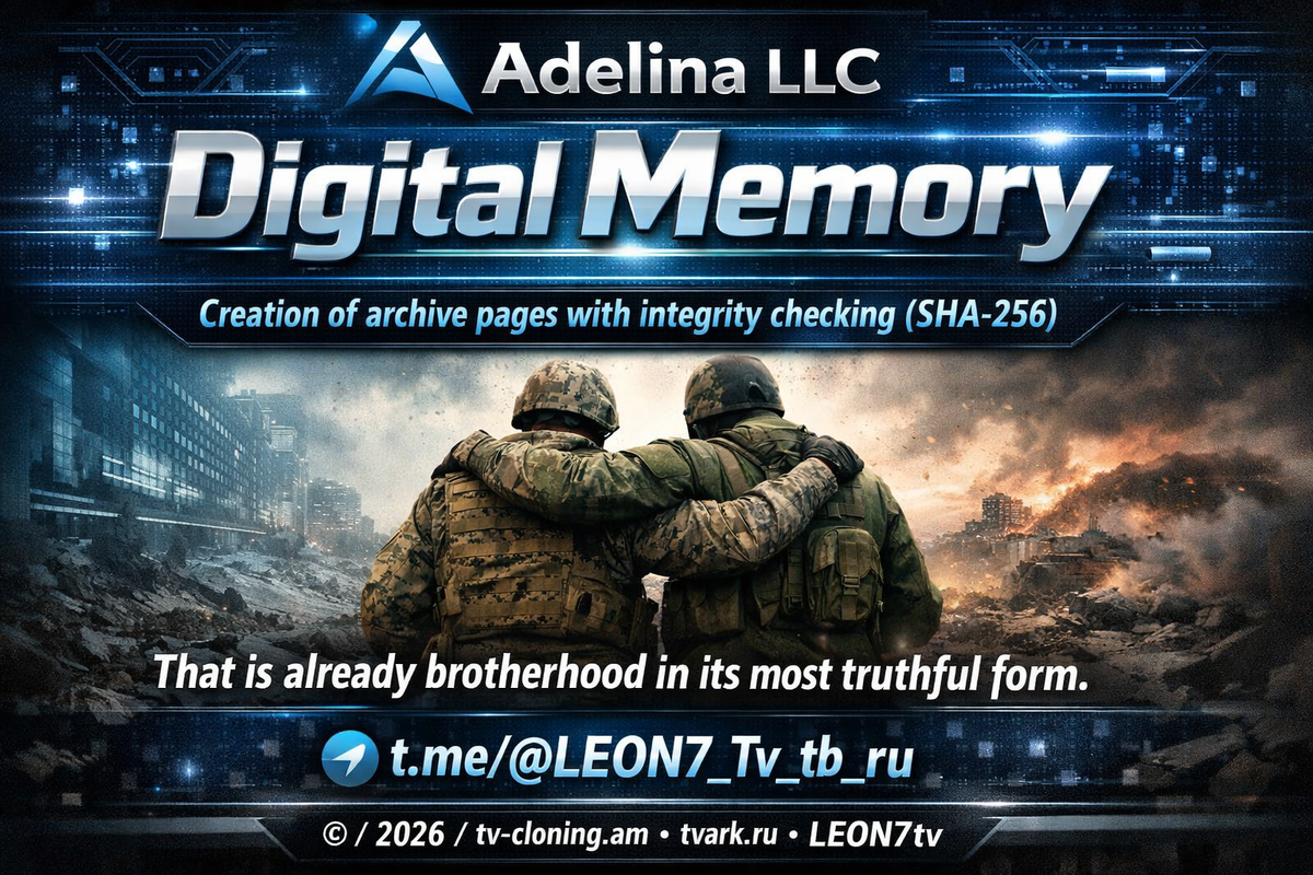 © / 2026 /Adelina LLC • tv-cloning.am • tvark.ru • LEON7tv • ooo-adelina.tb.ru