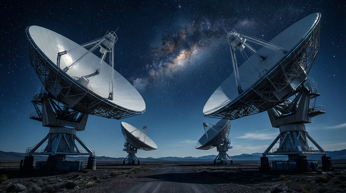 До 2015 года космос был "немым кино". Эти антенны — символ нового "слуха" человечества, уловившего рябь пространства.