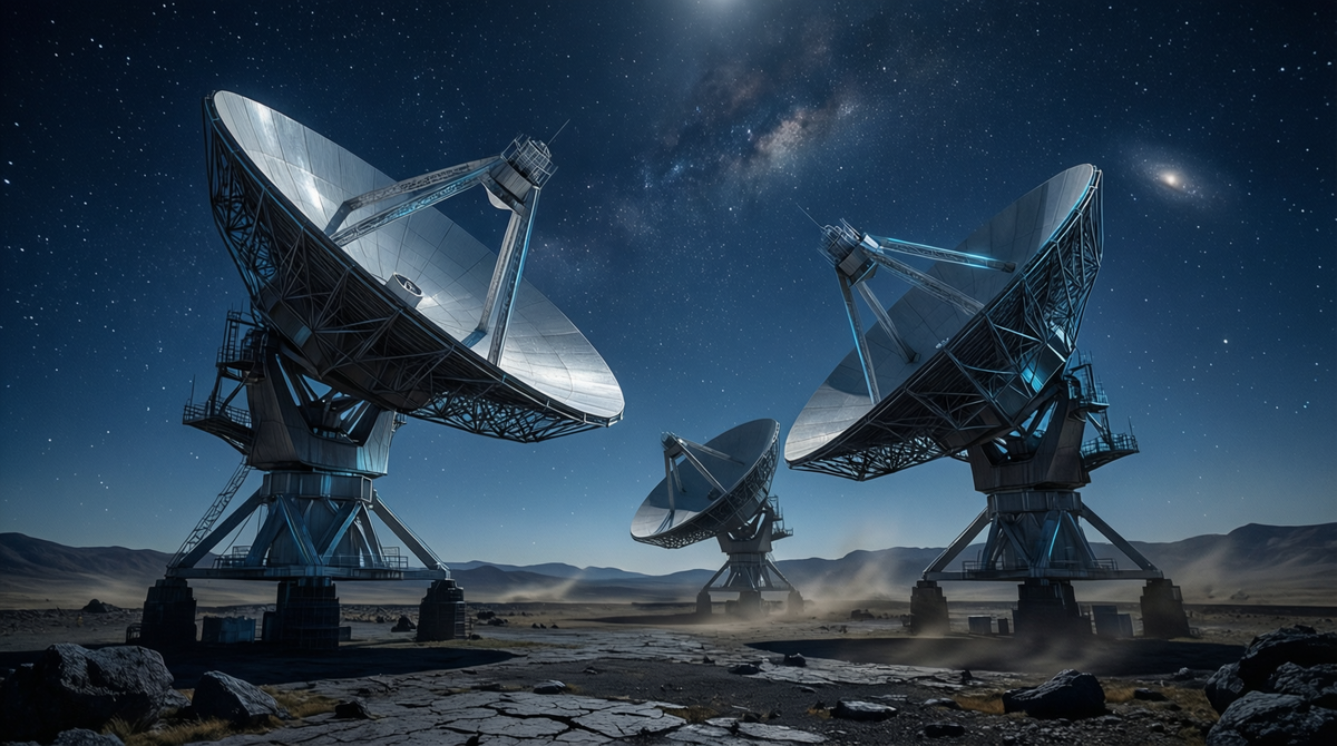 До 2015 года космос был "немым кино". Эти антенны — символ нового "слуха" человечества, уловившего рябь пространства.