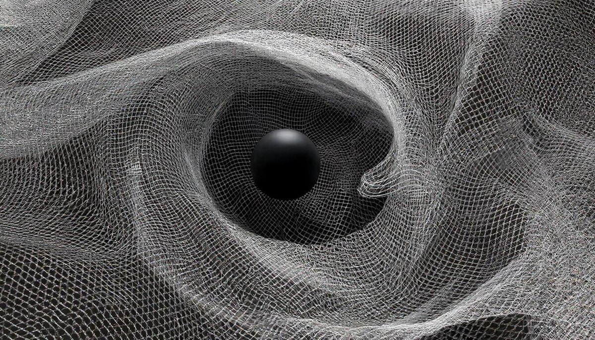 Гравитация — не сила притяжения, а свойство самой "сцены". Тяжелые объекты искривляют пространство, а их резкое движение создает волны, бегущие по ткани реальности.