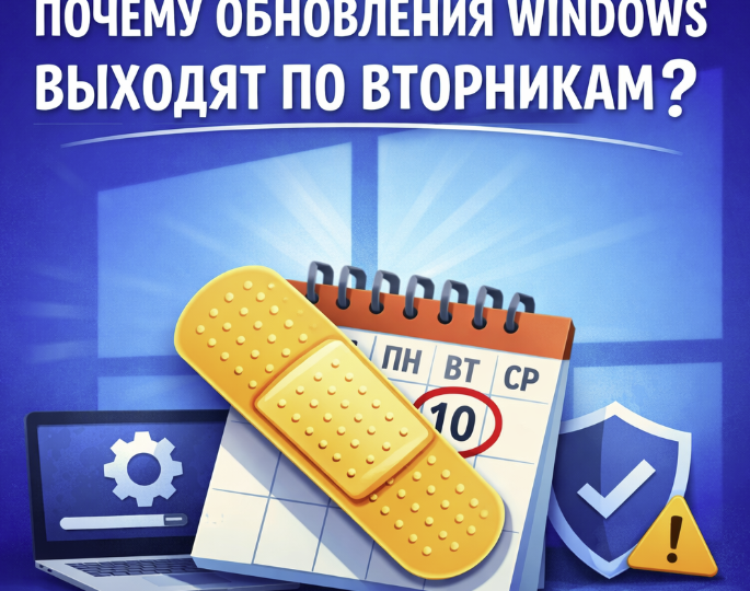Почему Microsoft выпускает обновления Windows именно по вторникам