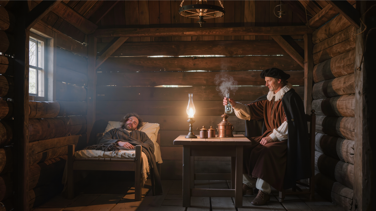 Авторская иллюстрация «Средневековый лекарь»