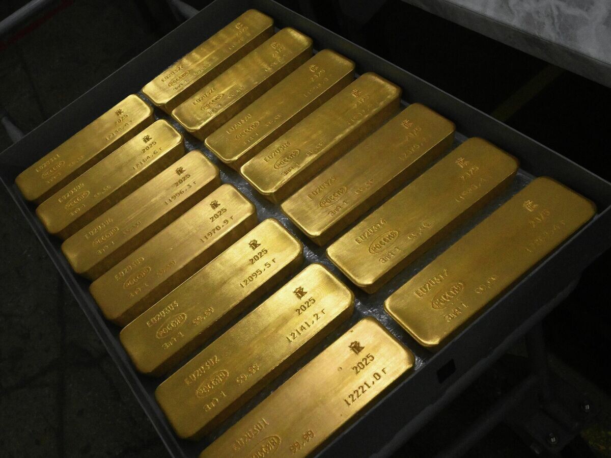    Готовые маркированные слитки золота высшей пробы | © РИА Новости / Илья Наймушин