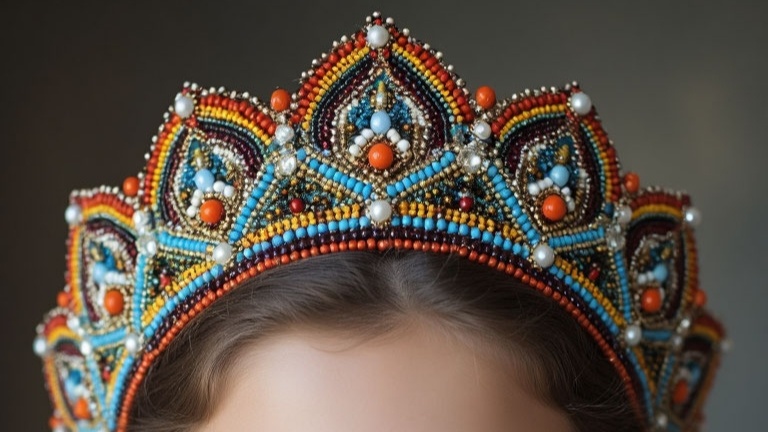 🏰 Как сделать кокошник, похожий на тот, что на фото: подробный гайд 🌟