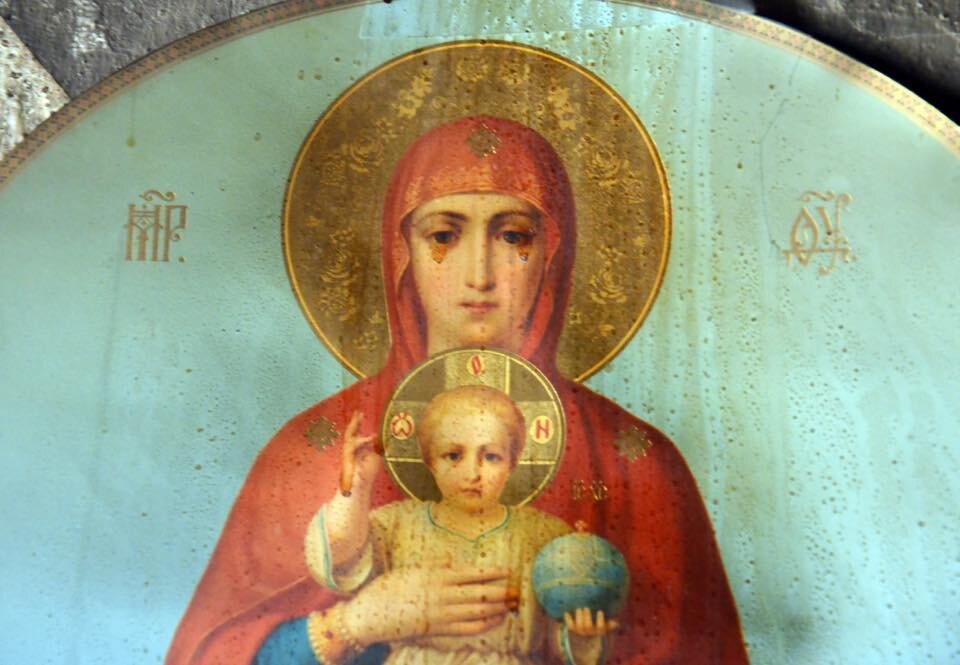 Уцелевшая в пожаре Валаамская икона Божией Матери