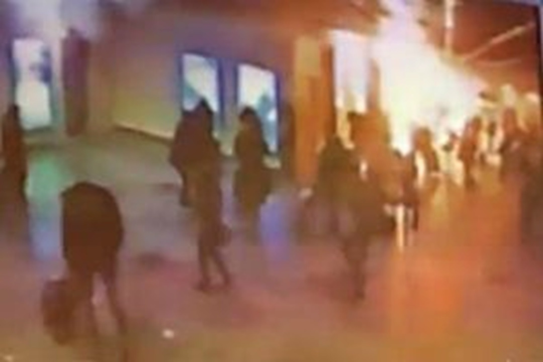 Момент взрыва