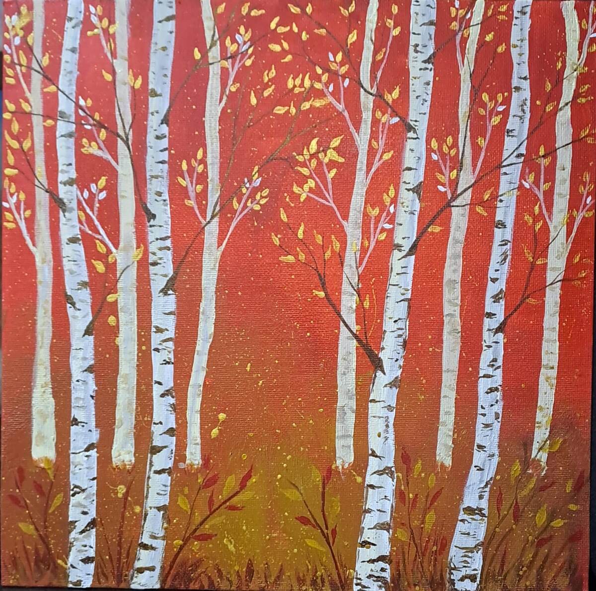 Фотография автора "Берёзки" холст на картоне 25×25