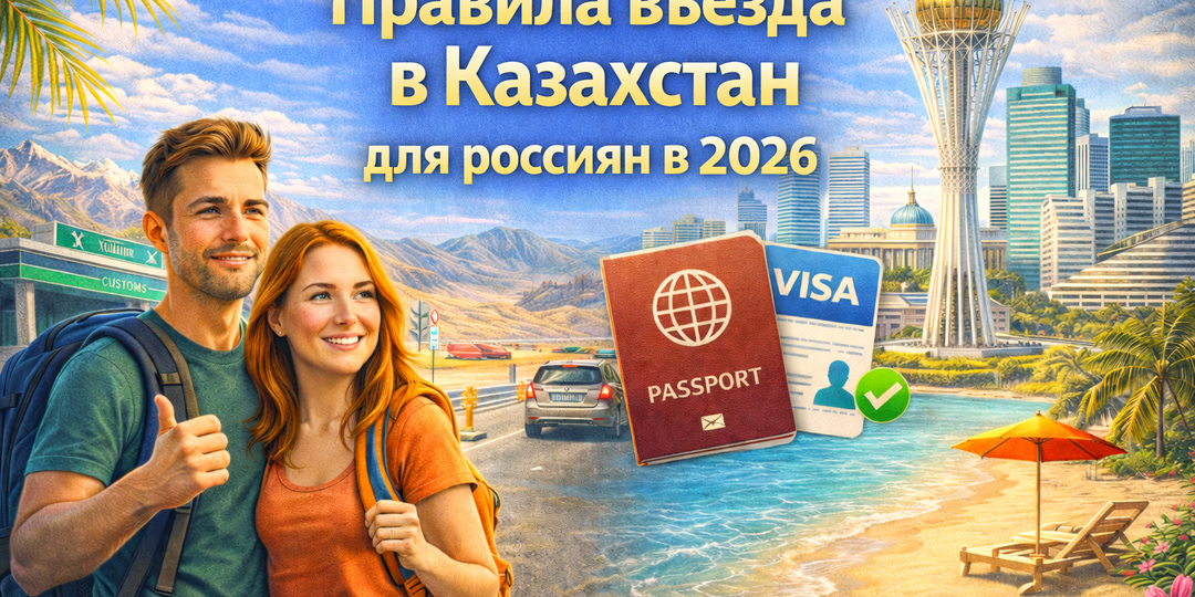 Правила въезда в Казахстан 2026 для россиян
