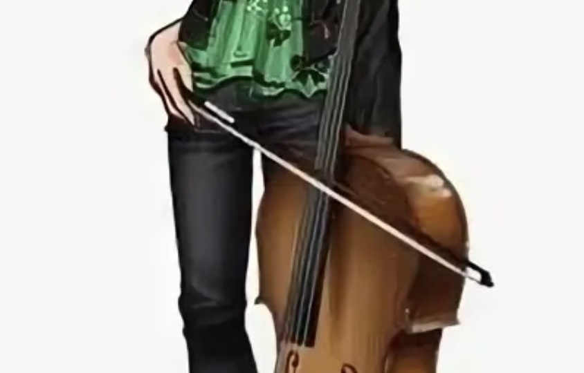 Девочка с контрабасом