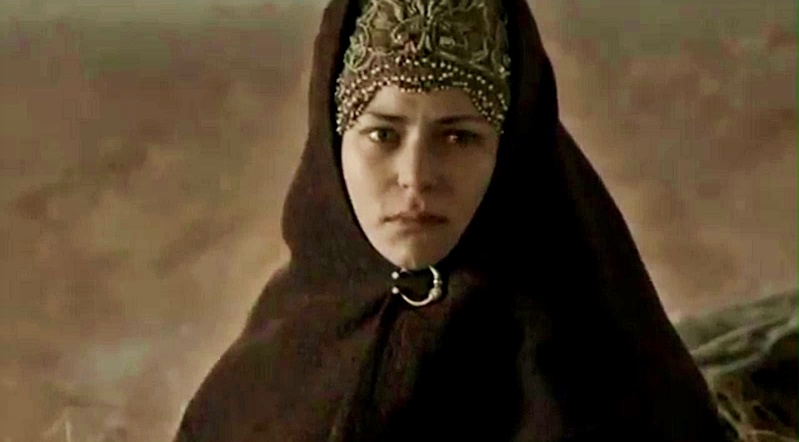 Юлия Мельникова в роли Феодосии Морозовой в фильме "Раскол"