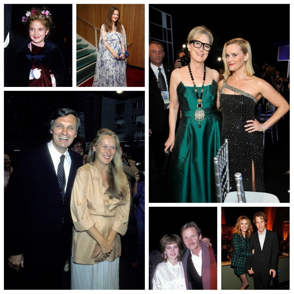 Образы звезд на красной дорожке в разные времени (Источник: Соцсети)