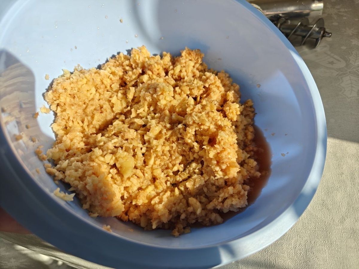 Измельчённый картофель