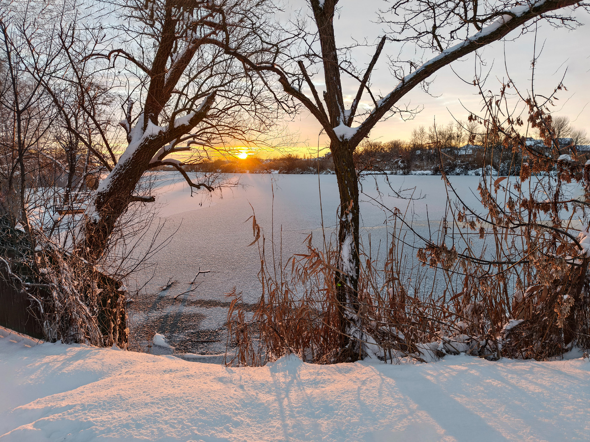 Зимнее утро на реке Журавка