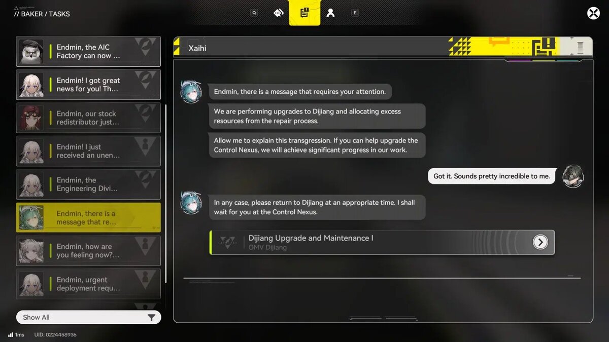    Узел управления Дицзяна в Arknights Endfield