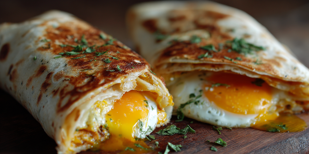 Завтрак за 15 минут: лаваш с яйцом и сыром на сковороде