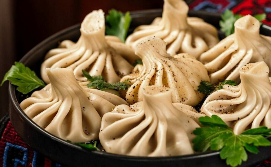 Домашние хинкали с говядиной: сочные, ароматные и с бульоном внутри