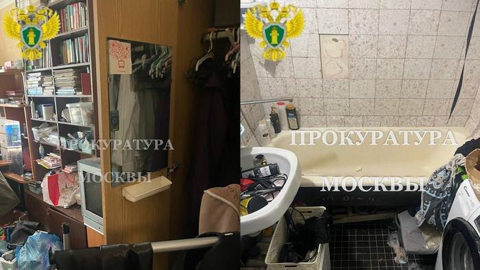 Обстановка в квартире в Москве, где мать убила ребёнка. Обложка © Telegram / ПРОКУРАТУРА МОСКВЫ