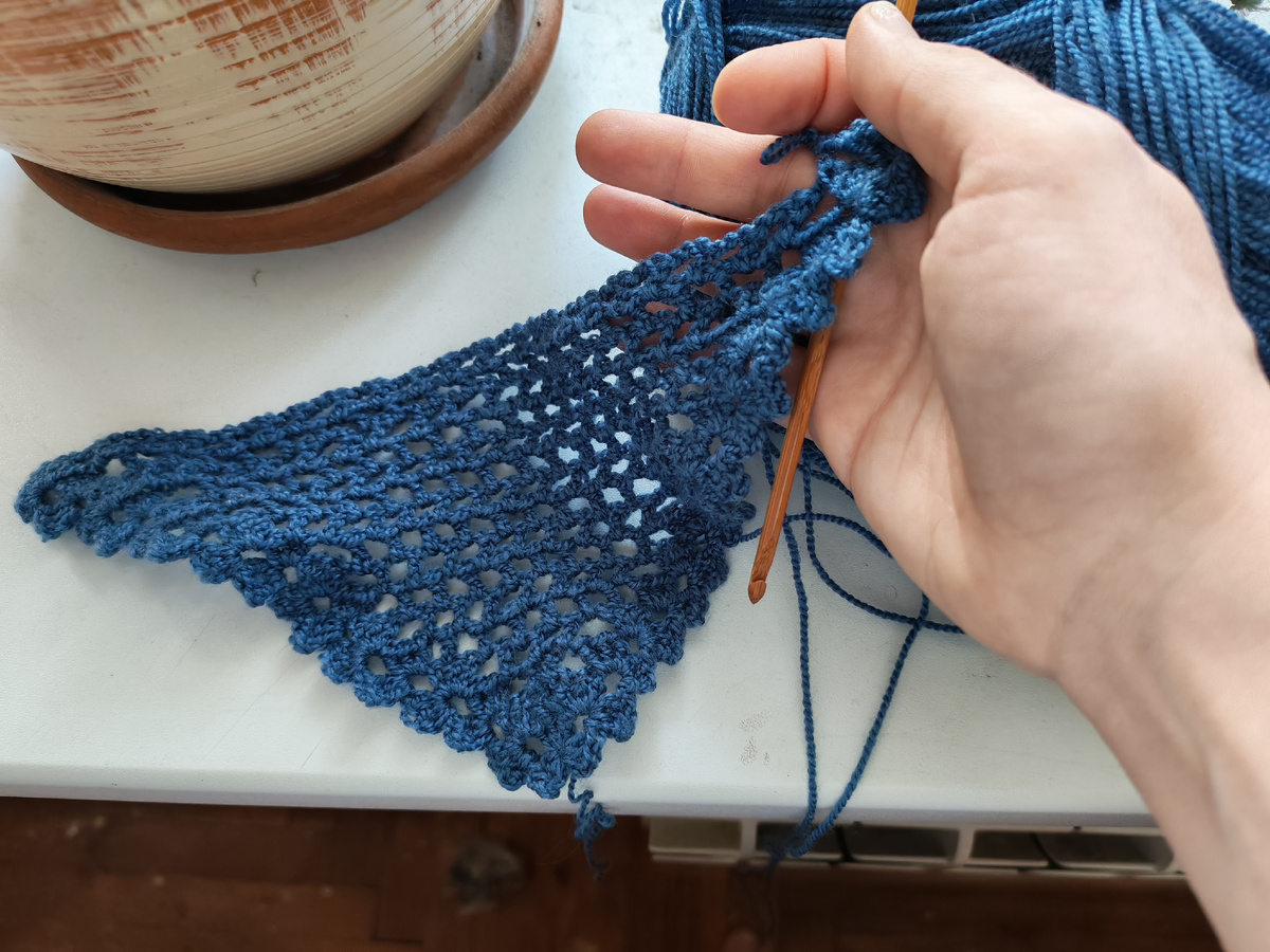 Бактус вяжется по-тихоньку